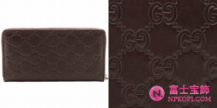 GUCCI/グッチ 2012年春夏AVELグッチシマGG柄ラウンドファスナー長財布 244994 A0V1R 2019 
